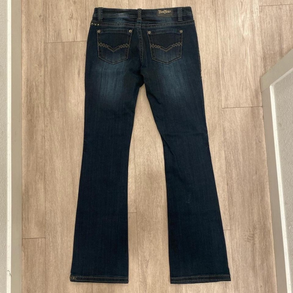 New Womens Y2K Grunge Rose Royce Bootcut Jeans